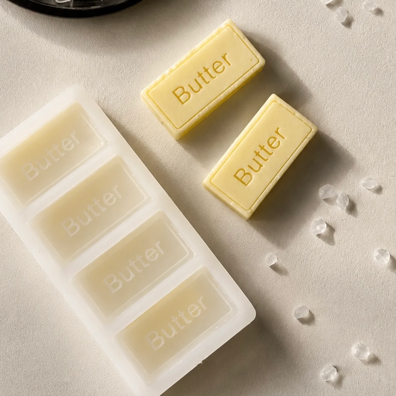 Силиконовая форма на 4 ячейки для сливочного масла Butter
