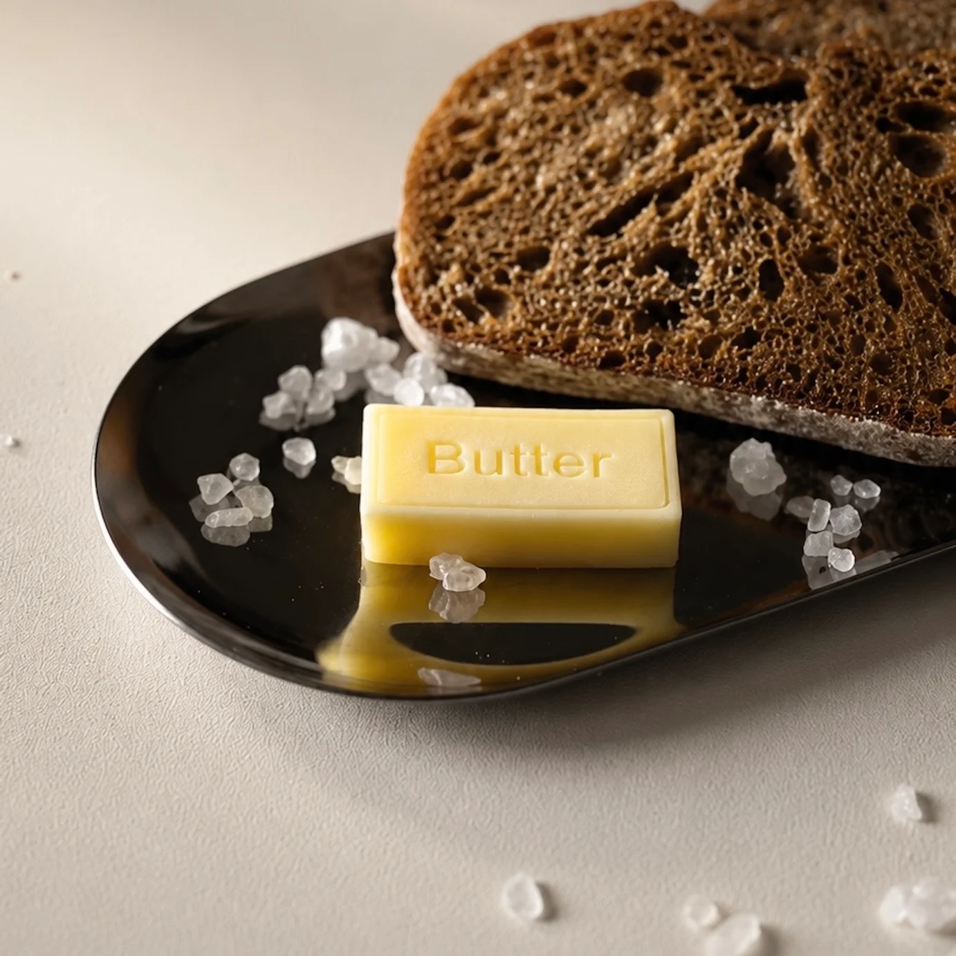 Готовые бруски сливочного масла Butter