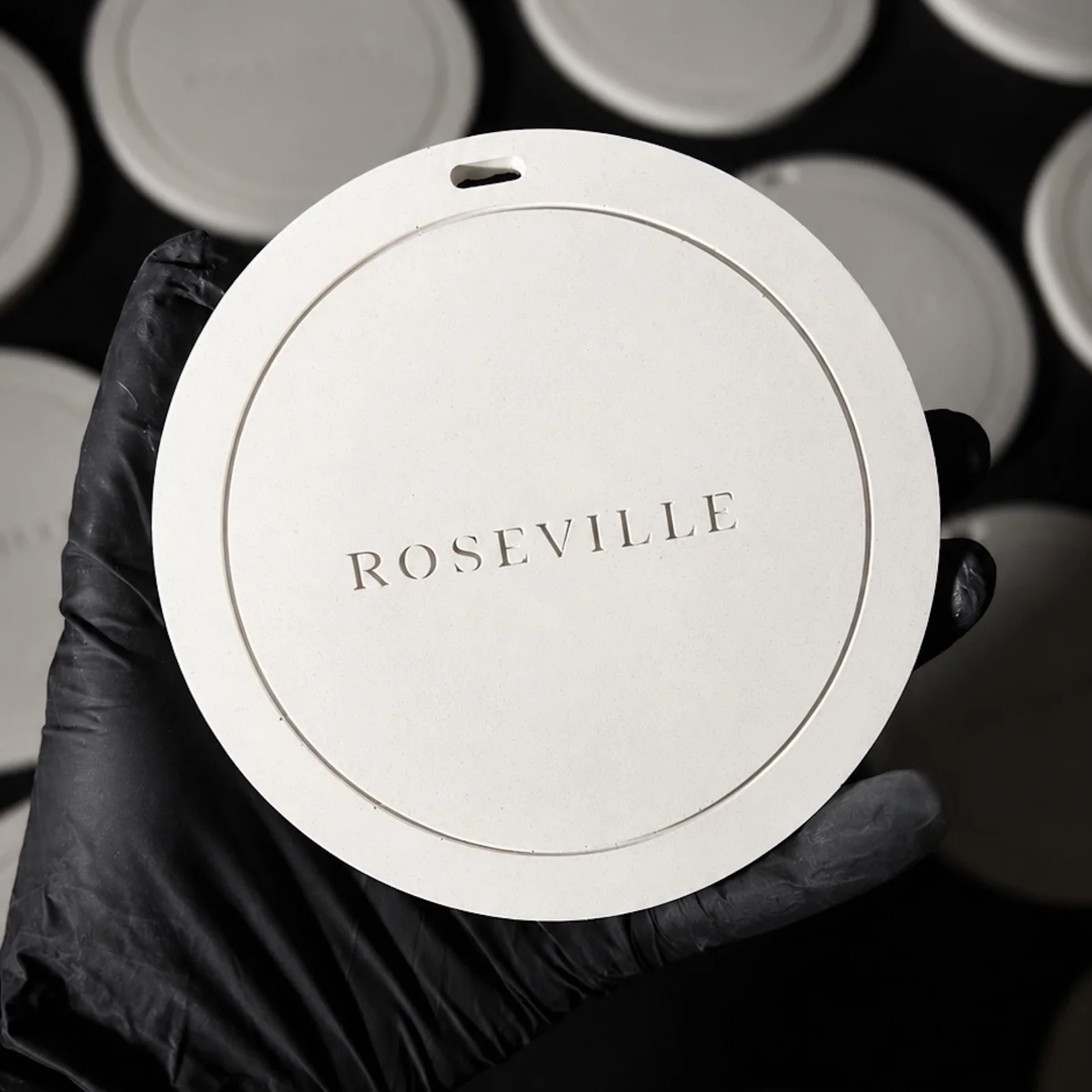Гипсовое арома-саше Roseville крупным планом